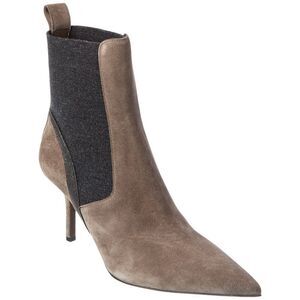 Brunello Cucinelli Suede Bootie, Grey